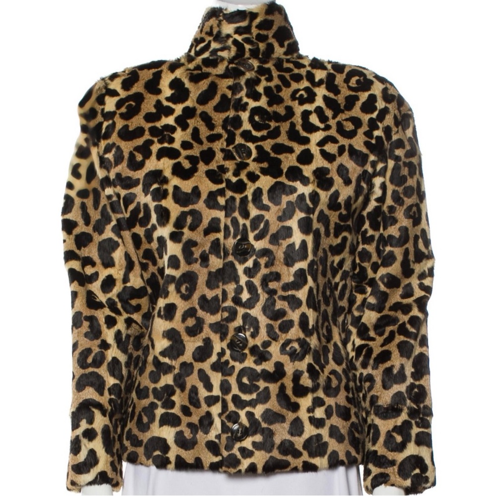 Real Vintage Leopard Fur in Ponyhair